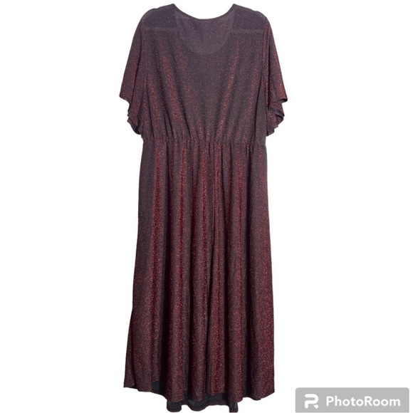 BloomChic Metallic Black/Red Dress, NWT, Size 18-20 - Picture 3 of 8